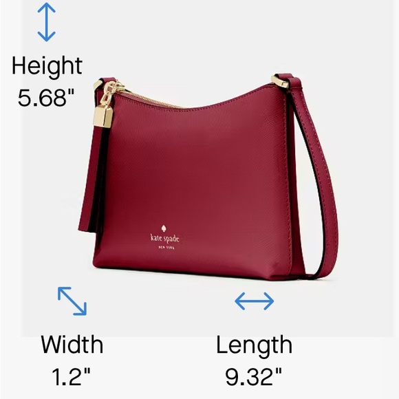 NWT Kate Spade Small Sadie Green Saffiano Leather W/Crossbody - Picture 5 of 5